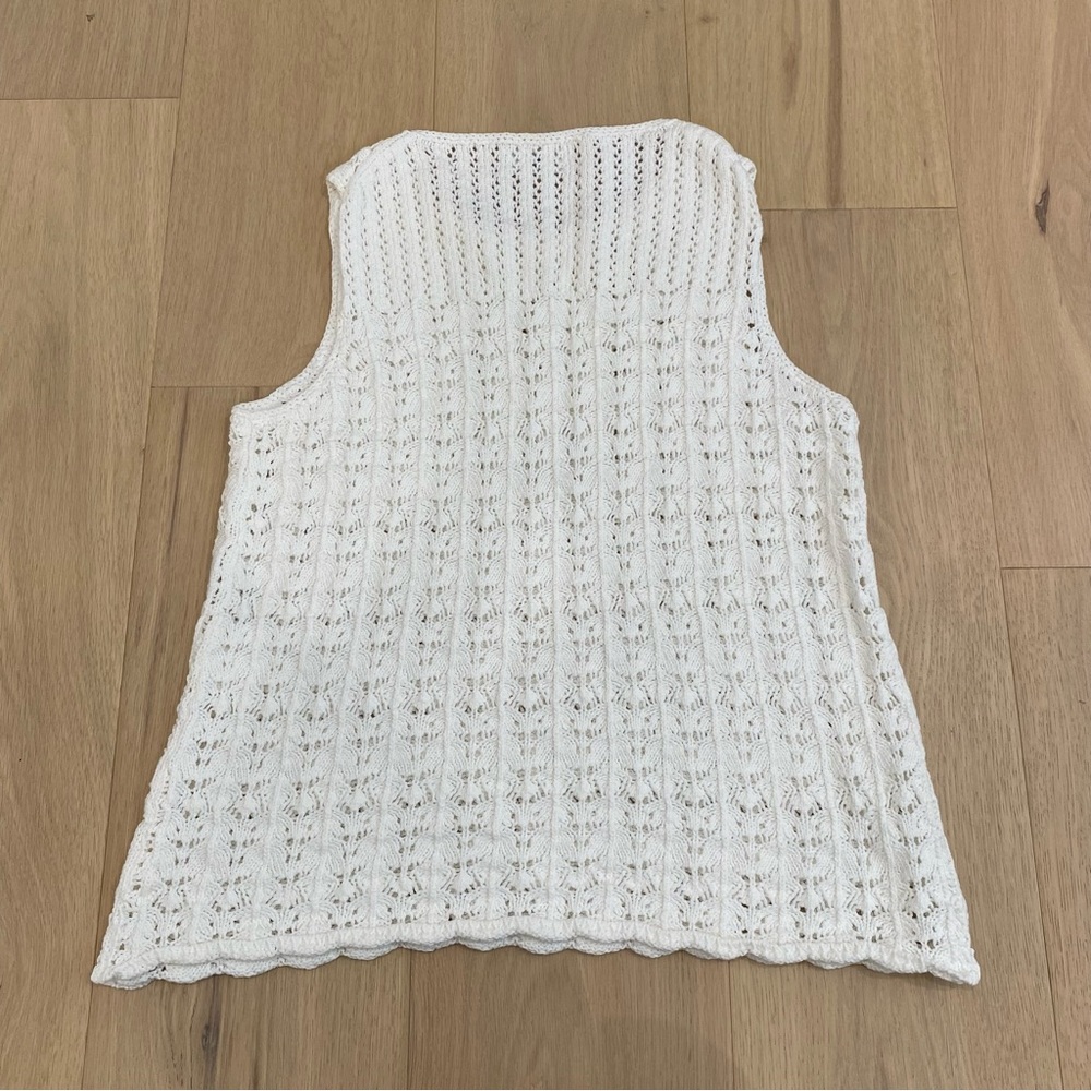 Aritzia | Wilfred “Phillipa” White Crochet Tank Top 🤍 - Picture 8 of 11